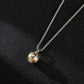 KINGKA Stainless Steel Globe Earth Necklace for Friends, Silver Gold