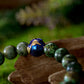 KINGKA Green Turquoise Bead Bracelet, Gold Blue, The Earth - KINGKA Jewelry