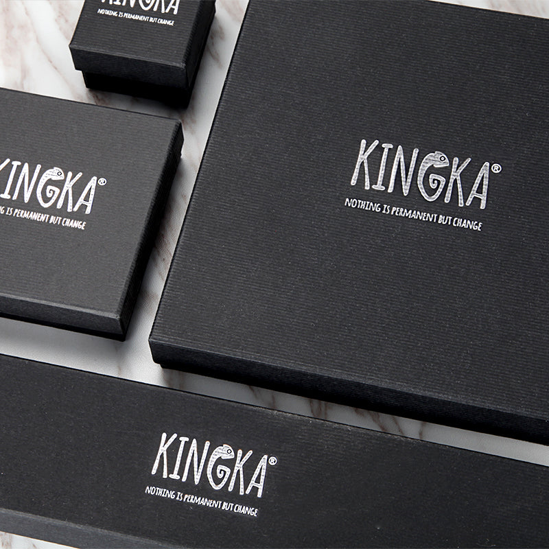 Thin Tag Necklace with Woven - KINGKA Jewelry