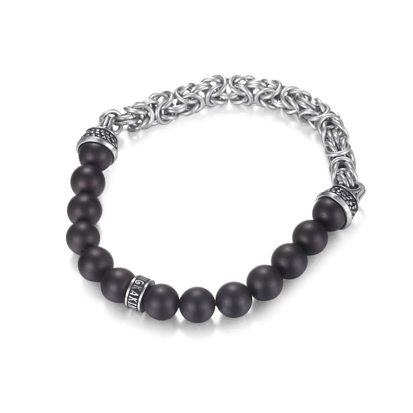 Men's Beaded King Chain Bracelet - KINGKA Jewelry
