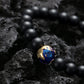KINGKA Matt Agate Bead Bracelet, Blue Gold, The Earth - KINGKA Jewelry