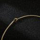 KINGKA Stainless Steel Globe Earth Pendant Necklace, Gold