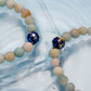 KINGKA Amazonite Stone Bead Bracelet, Blue Silver, The Earth - KINGKA Jewelry