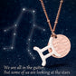 Women Constellations Pendant Necklace, Gemini
