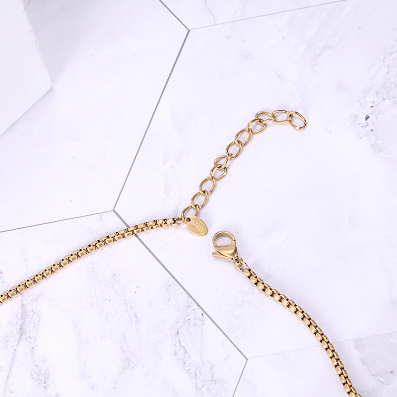 Women Pendant Necklace Oval Hoop - KINGKA Jewelry