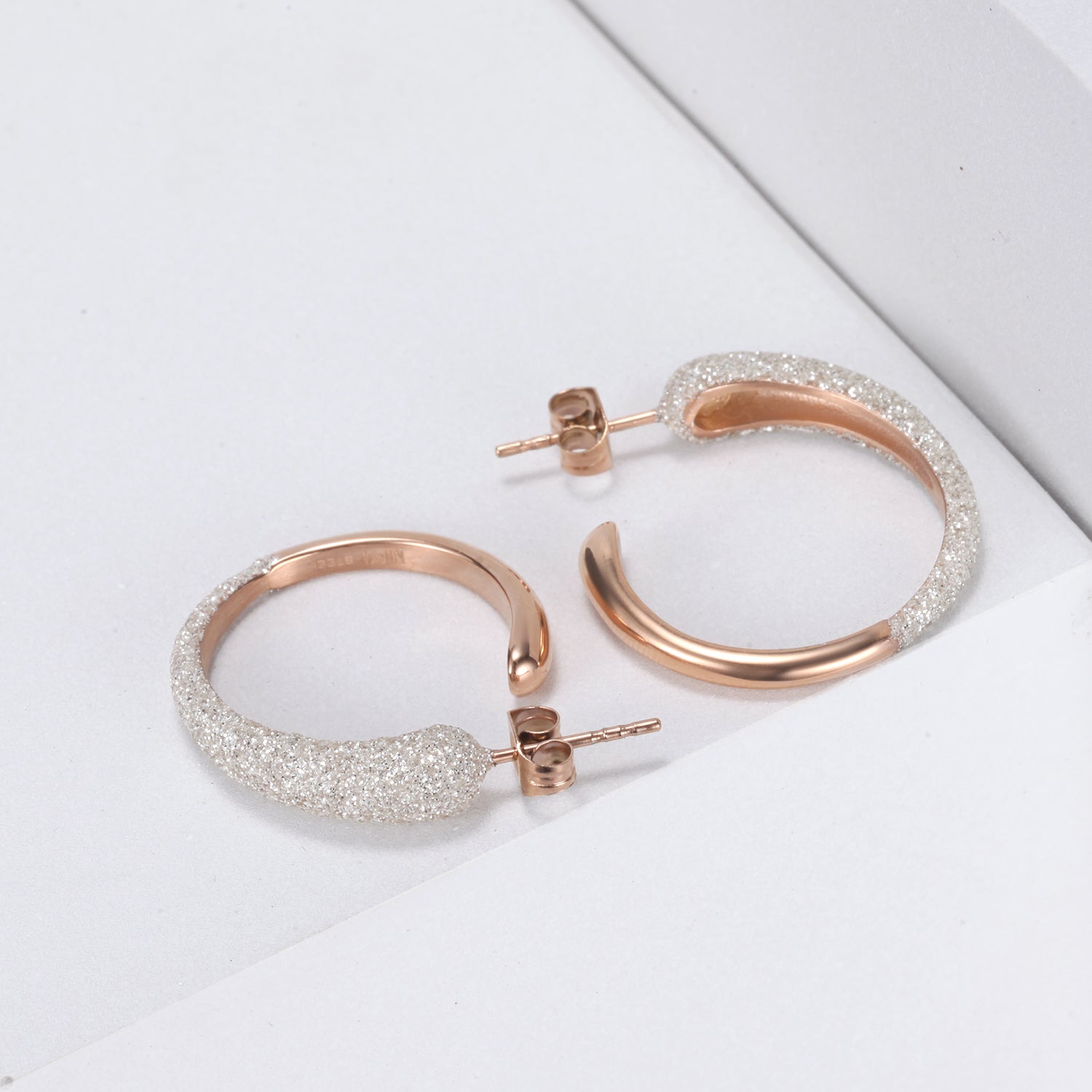 Women Earrings Stardust Hoop - KINGKA Jewelry