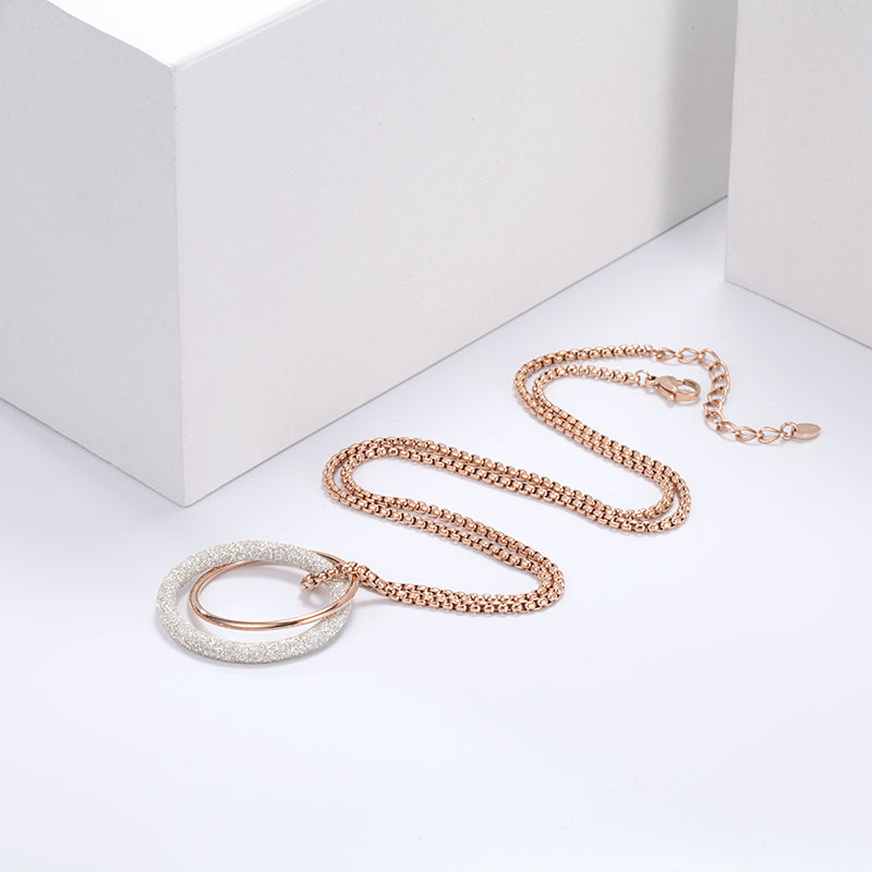 Women Pendant Necklace Wrap Hoop - KINGKA Jewelry