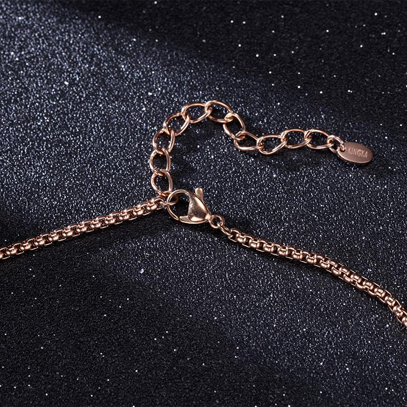Women Pendant Necklace Geometric Hoop - KINGKA Jewelry