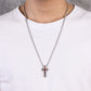 Men's Cross Necklace Wood Inlay - KINGKA Jewelry