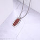 Men's Tag Necklace Wood Inlay - KINGKA Jewelry