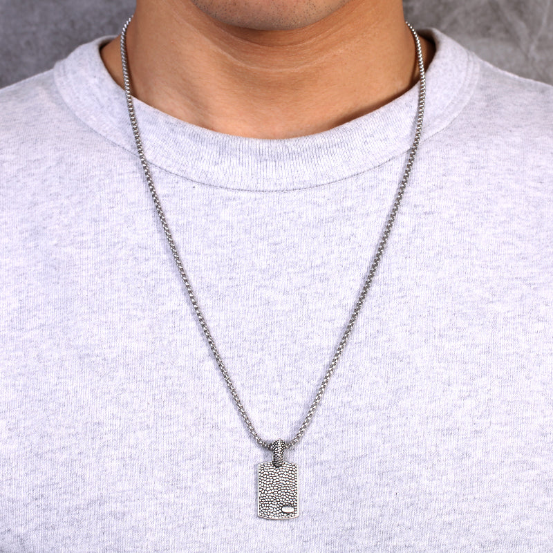 Men's Tag Necklace Reptile - KINGKA Jewelry
