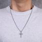 Men's Cross Necklace Pyramid - KINGKA Jewelry