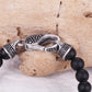 Men's Beaded Bracelet with Onyx and Tiger Eye - KINGKA Jewelry