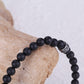 Men's Stacking Bracelet with Onyx, Reptile Engraved Chain - KINGKA Jewelry