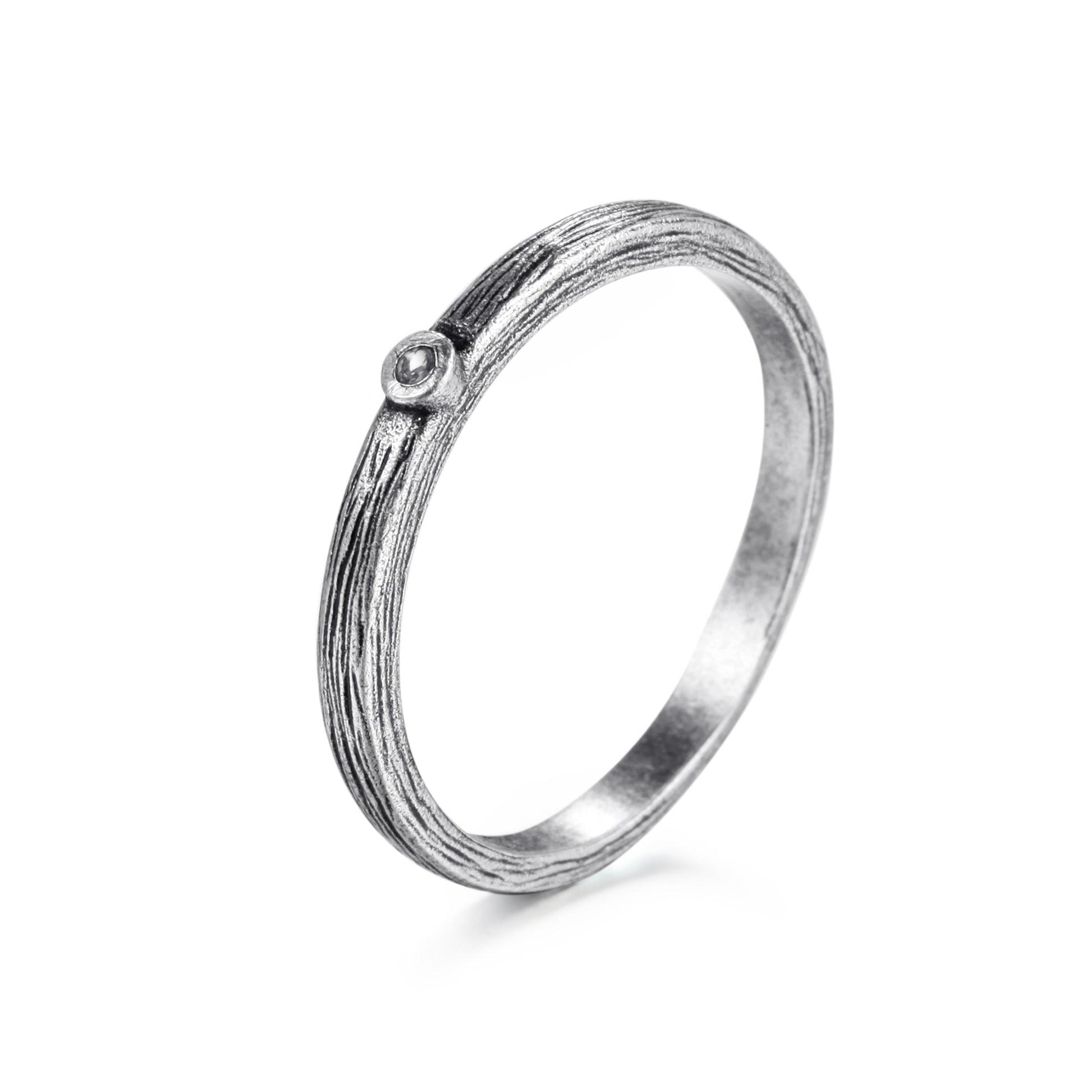 925 Silver Ring with Diamond - KINGKA Jewelry