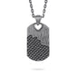 Dog Tag Necklace with Woven - KINGKA Jewelry