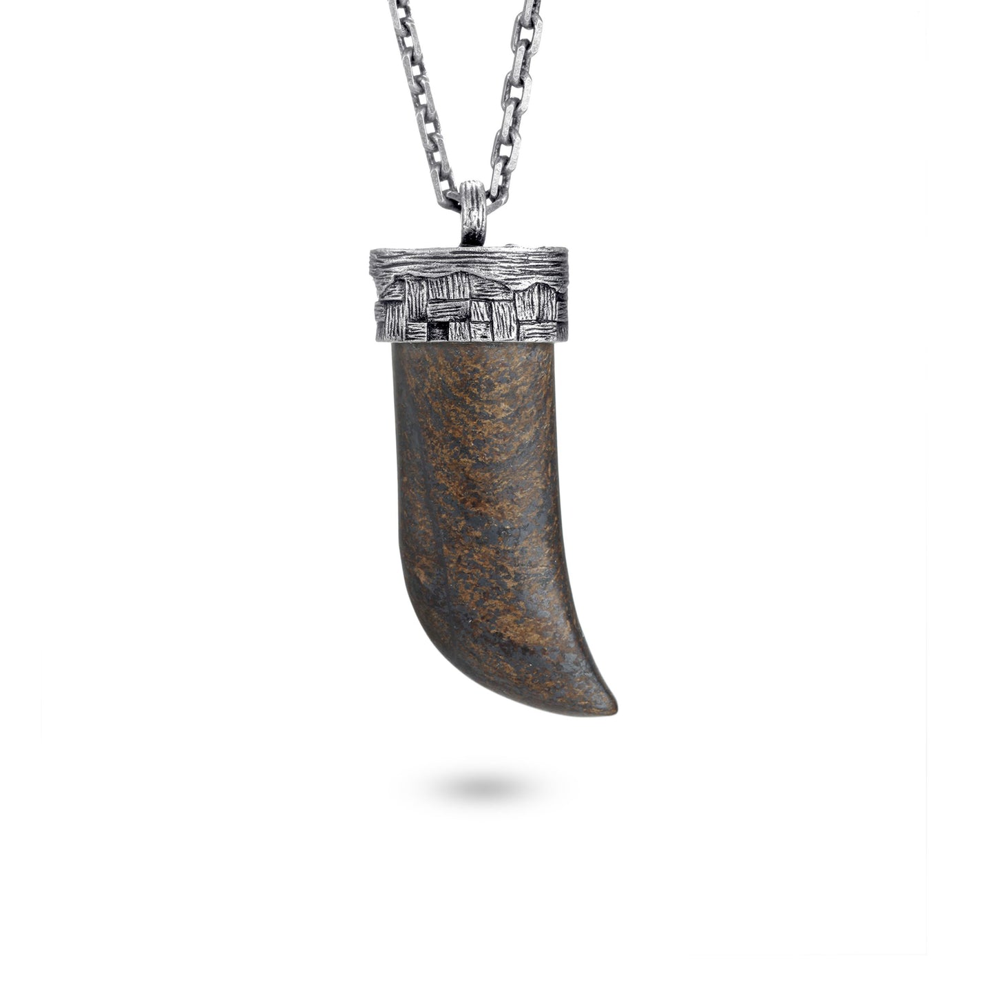 Men's Wolf's Fang Necklace with Woven - KINGKA Jewelry