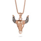 Women Pendant Necklace Crystal Buffalo - KINGKA Jewelry