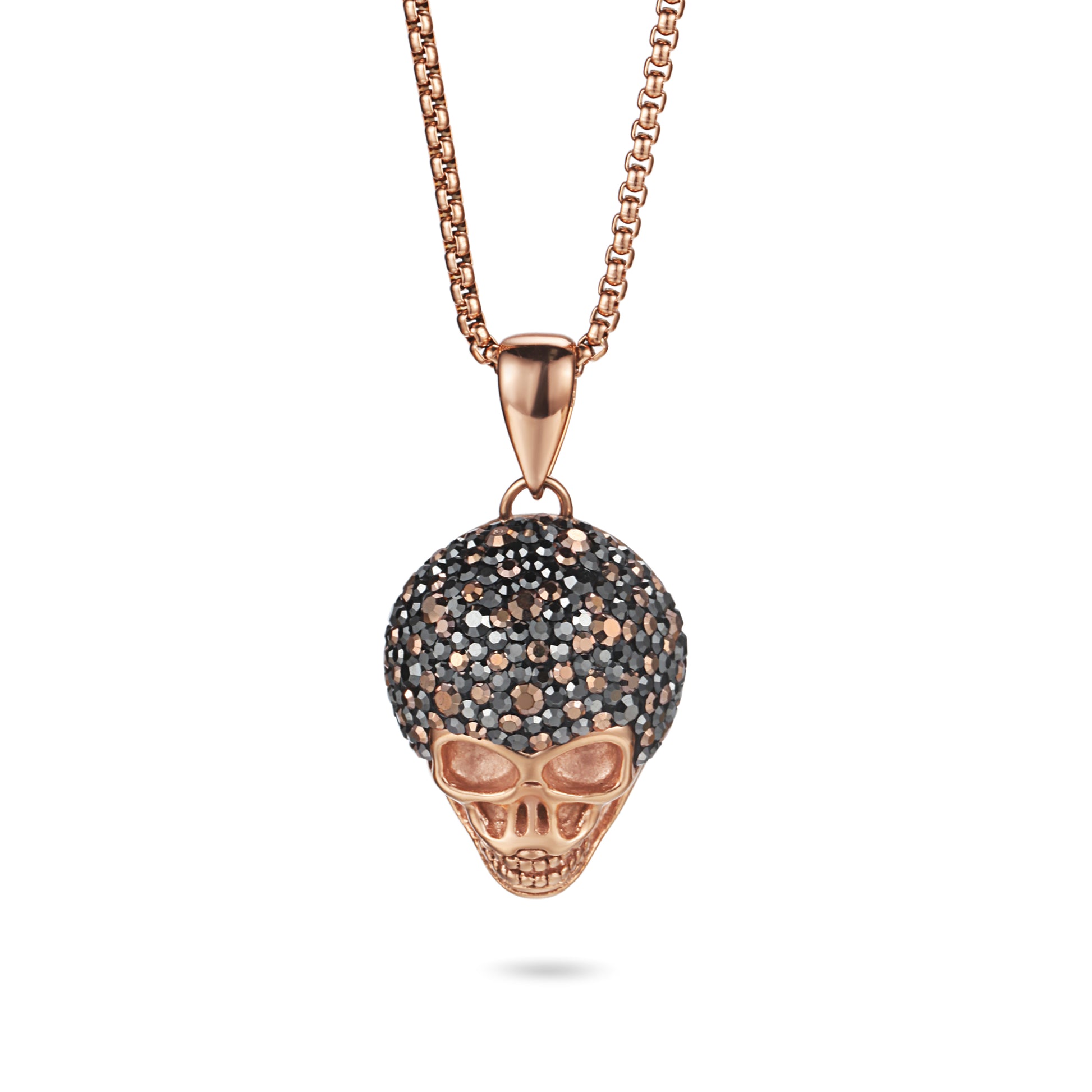 Women Pendant Necklace Crystal Skull - KINGKA Jewelry