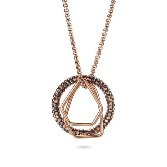 Women Pendant Necklace Geometric Hoop - KINGKA Jewelry