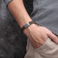 Men's Leather Bracelet with Reptile Snap - KINGKA Jewelry
