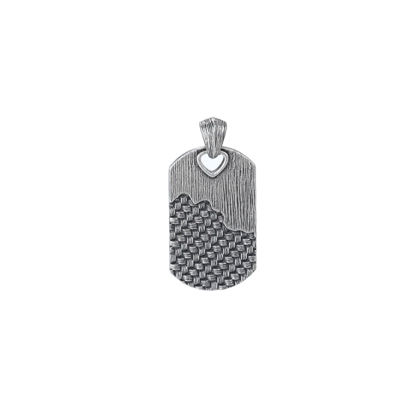 Dog Tag Necklace with Woven - KINGKA Jewelry