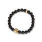 KINGKA Matt Agate Bead Bracelet, Gold, The Earth - KINGKA Jewelry