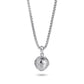 KINGKA Stainless Steel Necklace, Silver, The Earth - KINGKA Jewelry