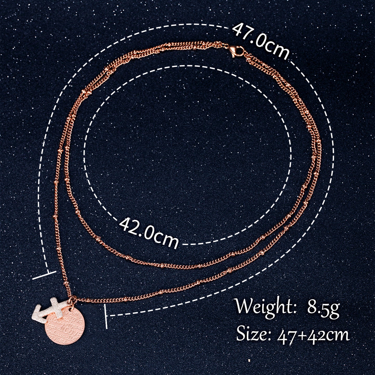 Women Twelve Constellations Sagittarius Necklace Custom Handwriting - KINGKA Jewelry